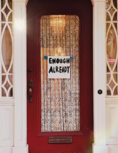 don't knock at my door and pretend
